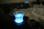 lights coaster - BLUE with cup