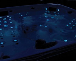 tub at dusk Ultimate lights